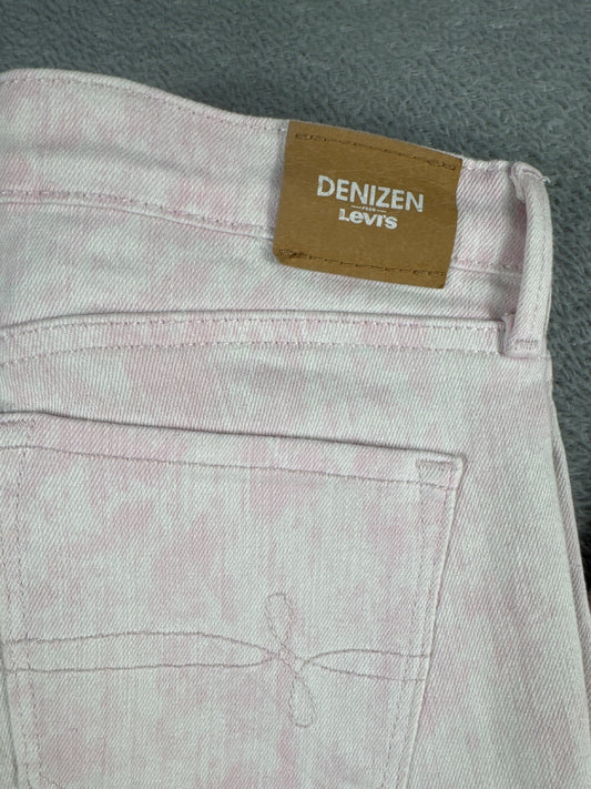 Denizen from Levi's Super Skinny Pink Tie-Dye Jeans Size 16