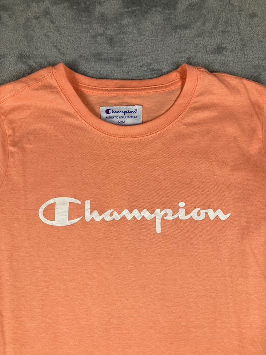 Champion Authentic Athleticwear Orange T-Shirt Size Medium