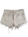 Vintage Levi's Beige High-Waisted Denim Cutoff Shorts - W31