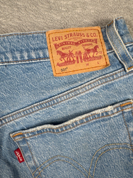 Levi's 501 High Waist Denim Cut-Off Shorts W30