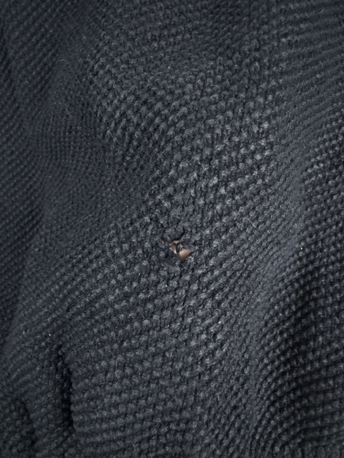 Tommy Hilfiger Men's Black Cotton Quarter-Zip Sweater XL