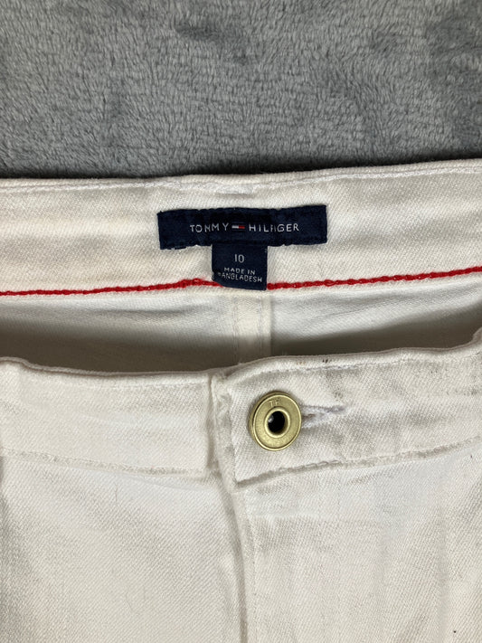 Tommy Hilfiger White Denim Vintage Shorts Size 10