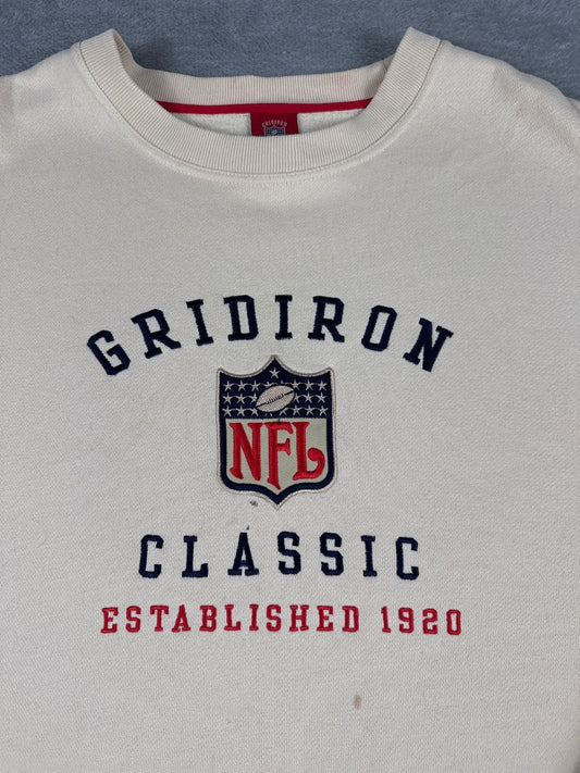 Reebok NFL Gridiron Classic Cream Sweatshirt Size L