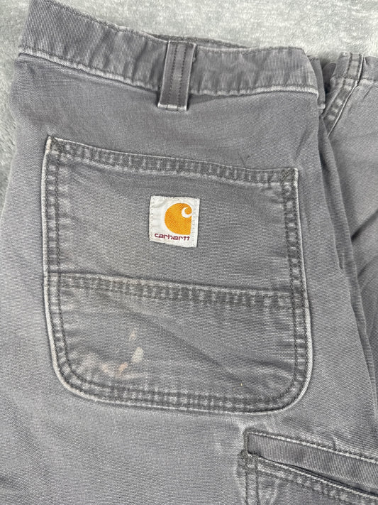 Carhartt Relaxed Fit Work Pants Grey Size 35x34