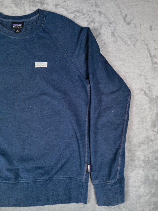 Patagonia Organic Cotton Navy Blue Crewneck Sweatshirt SizeM