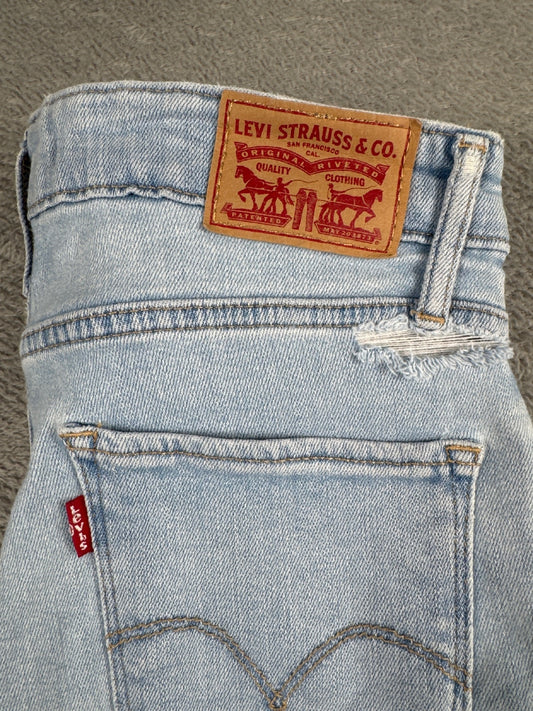 Levi's 721 High Rise Skinny Jeans Light Blue Denim W27 L30