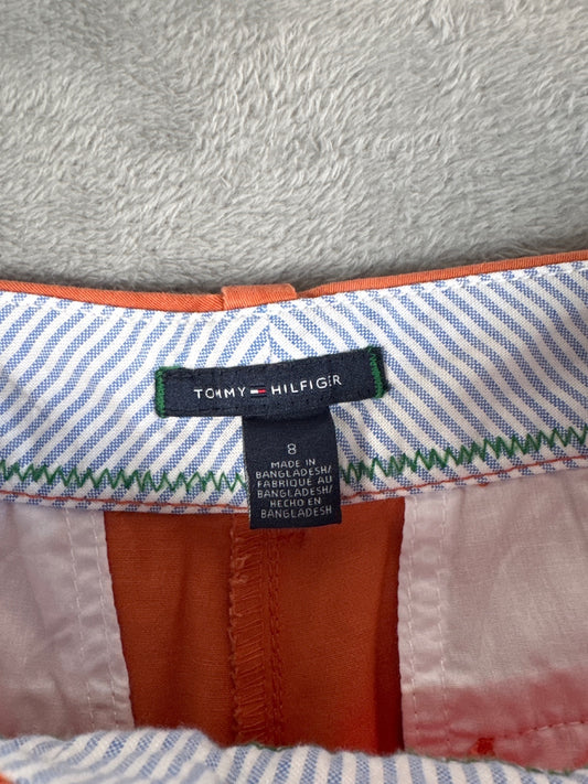 Classic Vintage Tommy Hilfiger Orange Chino Shorts Size 8