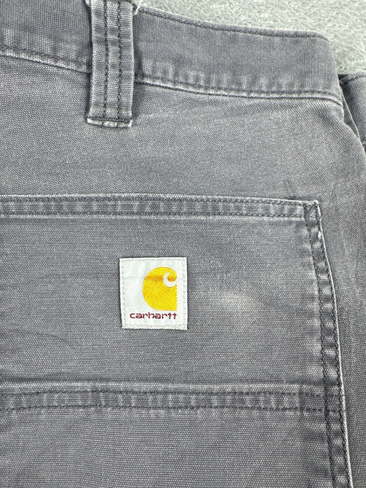 Carhartt Rugged Flex Relaxed Canvas Work Pants Grey W36 L30