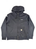 Carhartt Black Relaxed Fit Hooded Zip-Up Sweatshirt Size M
