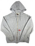 Dickies Grey Zip-Up Hoodie Sweatshirt Size L