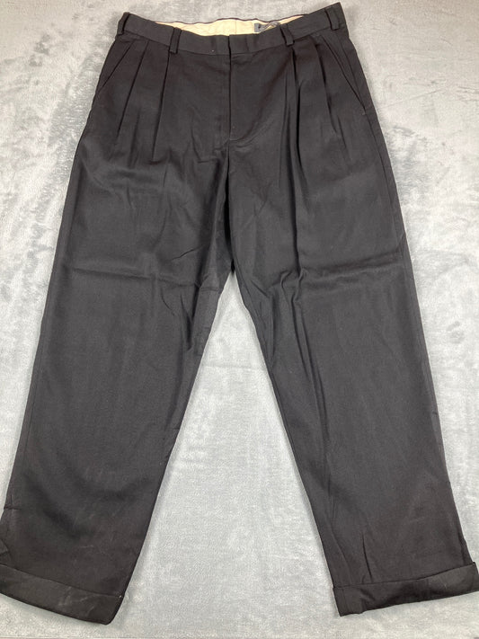 Eddie Bauer Men's Black Dress Vintage Pants W36 L30