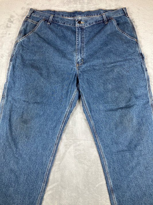 Carhartt Men's Loose Fit Carpenter Jeans Blue Denim 42×30