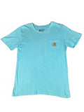 Carhartt Light Blue Pocket Vintage T-Shirt Size Medium