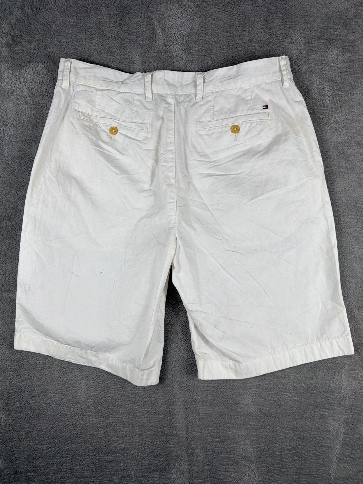 Tommy Hilfiger White Cotton Shorts W34