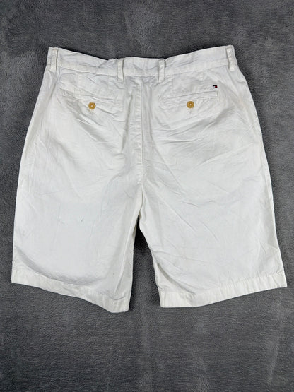 Tommy Hilfiger White Cotton Shorts W34