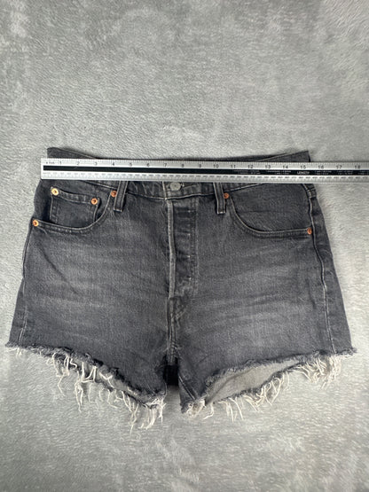 Levi's 501 Black Denim Cutoff Shorts W29
