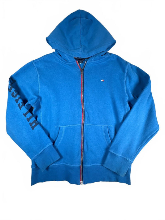 Tommy Hilfiger Boys Blue Zip-Up Hoodie Size L (Age 16-18)