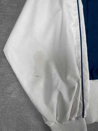 Vintage Lacoste Vintage White and Navy Track Jacket Size 34