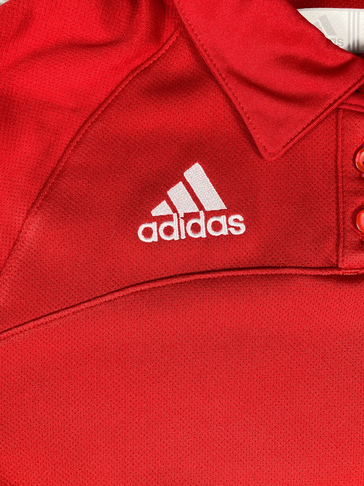 Adidas Red Polo Shirt Size Large