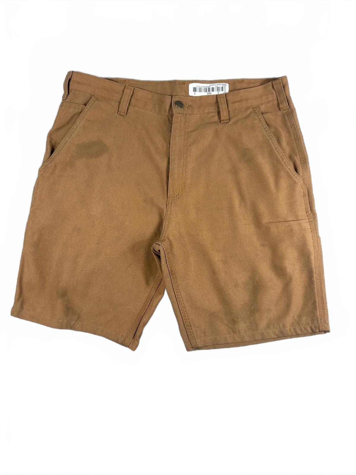 Carhartt Men's Brown Carpenter Shorts Size 36x32 Dungaree