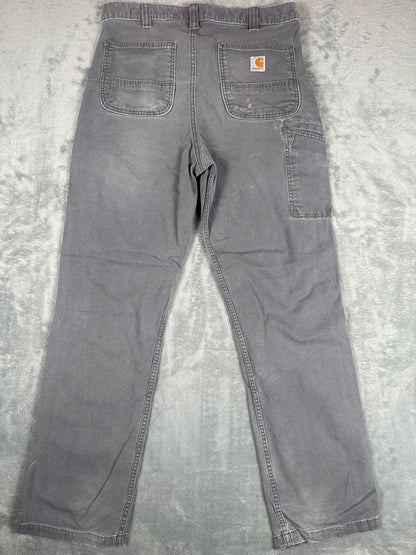 Carhartt Relaxed Fit Work Pants Grey Size 35x34