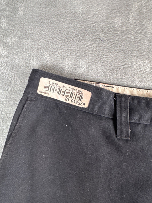 RARE Bobby Harmon Dickies Black Cargo Shorts Raw Hem - W36