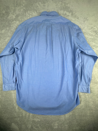 Polo by Ralph Lauren Classic Blue Button-Down Shirt Size M