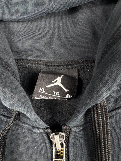 Jordan Men's Black Full-Zip Hoodie Sweatshirt Size XL