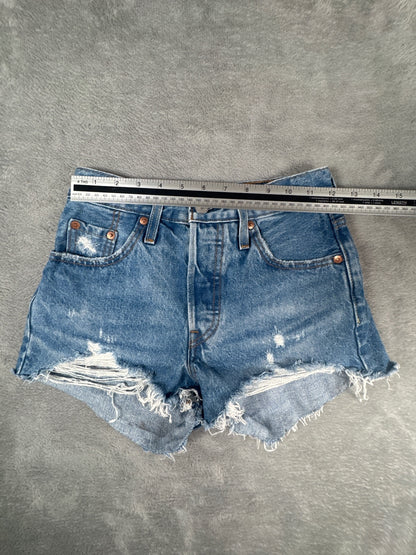 Levi's 501 Premium Distressed Denim Shorts W23