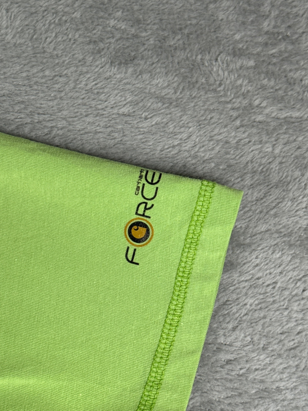 Carhartt Force Short Sleeve Lime Green Pocket T-Shirt Size L