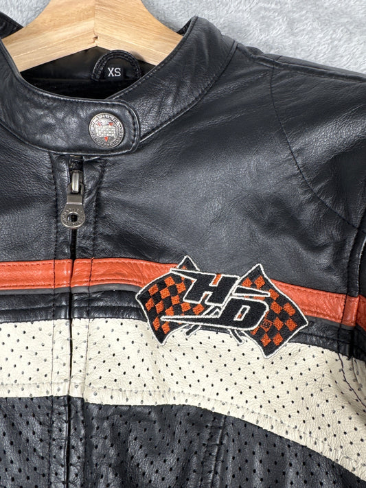 RARE Harley-Davidson Women's Leather Motorcycle Jacket - XS