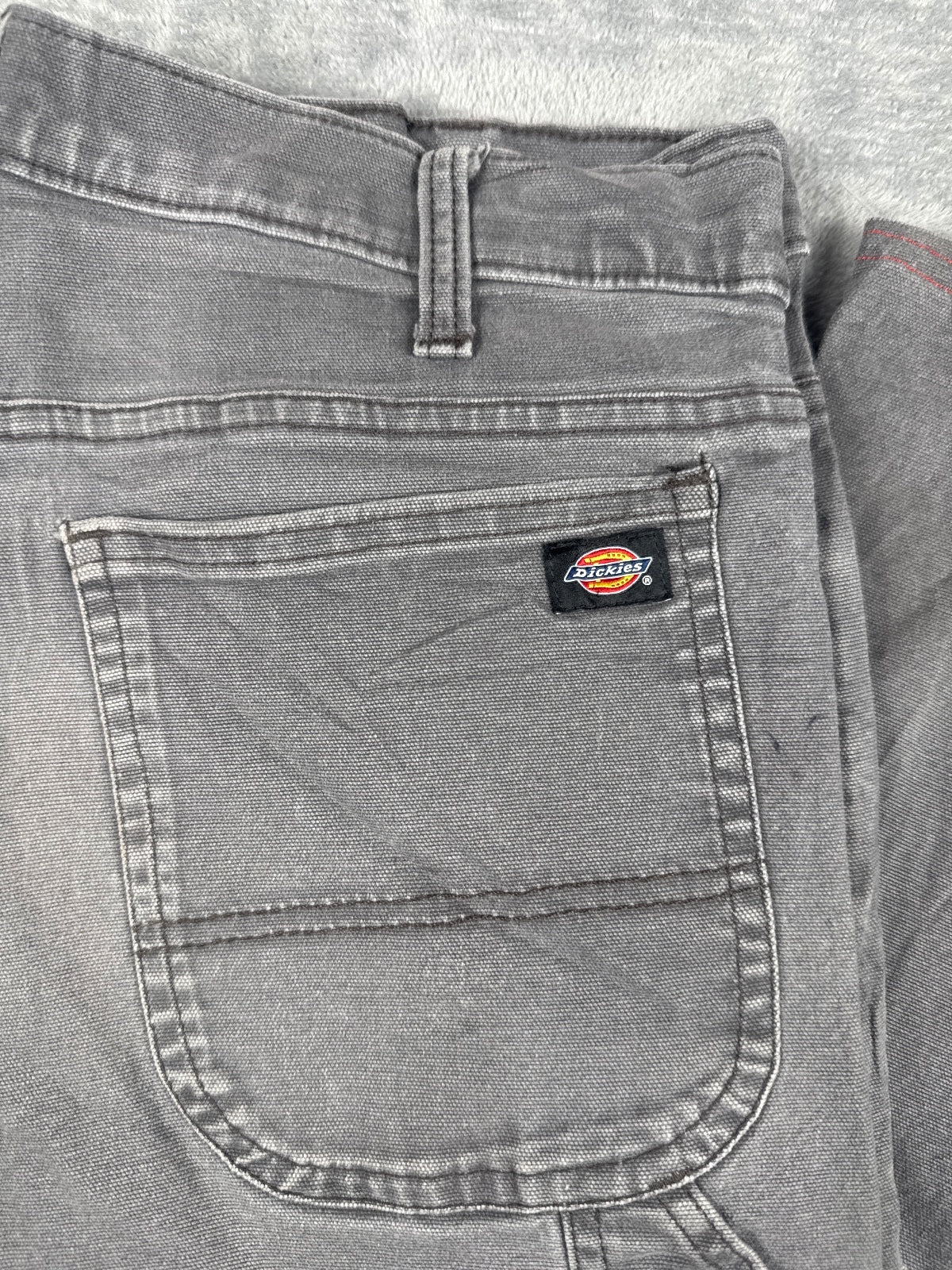 Dickies Grey Carpenter Work Trousers with Utility Pocket W32