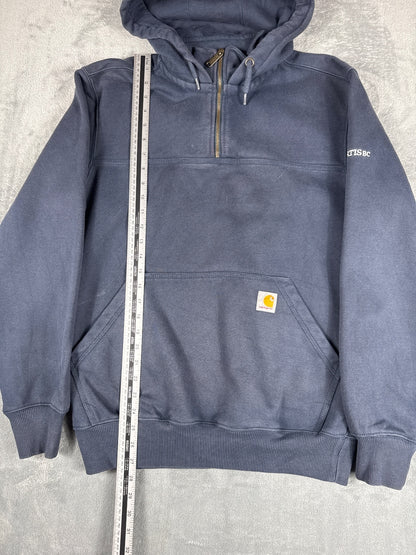 Carhartt Rain Defender Loose Fit Navy Hoodie Sweatshirt - S