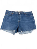 Levi's 501 Blue Denim Cutoff Shorts Size 24W - Approx UK 28