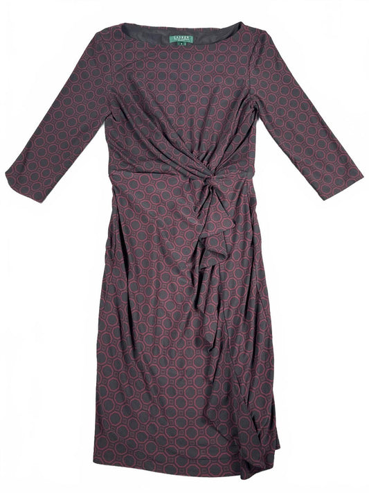Lauren Ralph Lauren Geometric Print Knee-Length Dress Size 6