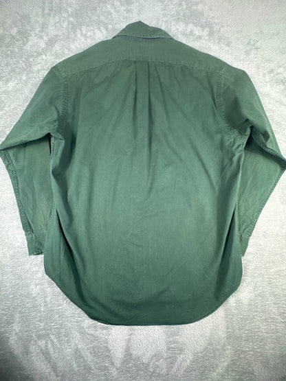 Ralph Lauren Blaire Green Cotton Long Sleeve Shirt Size M