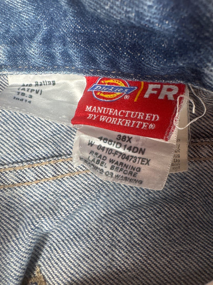 Dickies Fire Resistant Blue Denim Work Jeans W38