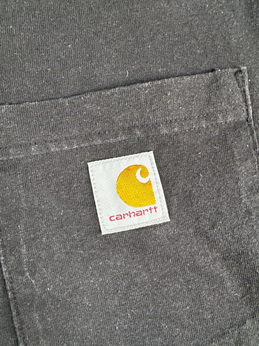 Carhartt Loose Fit Black Cotton T-Shirt Size Medium