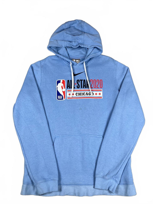Nike NBA All-Star 2020 Chicago Light Blue Hoodie Size Medium