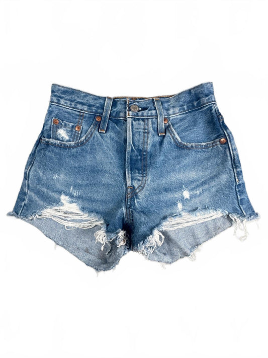 Levi's 501 Premium Distressed Denim Shorts W23
