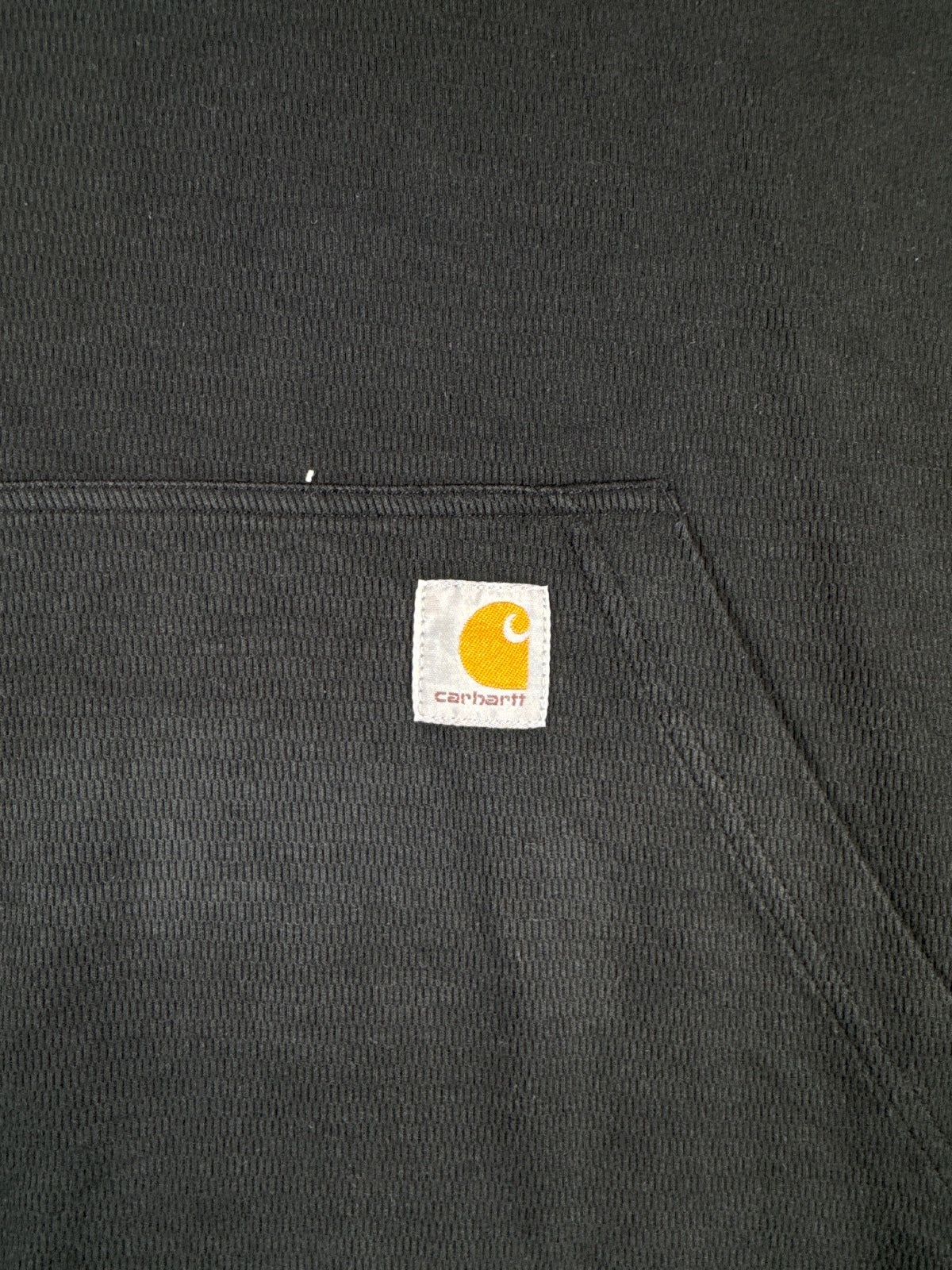 Carhartt Relaxed Fit Black Half-Zip Pullover Sweatshirt S