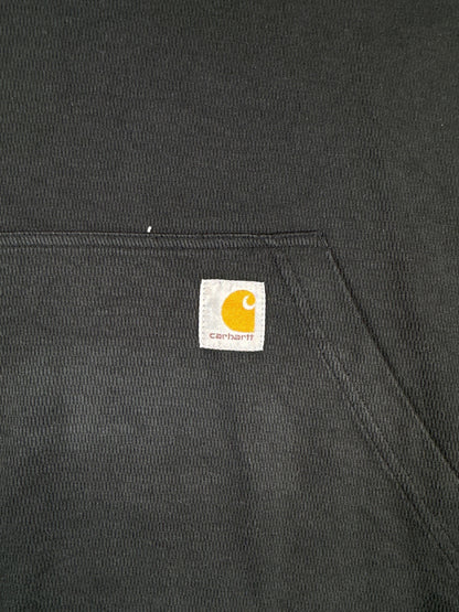 Carhartt Relaxed Fit Black Half-Zip Pullover Sweatshirt S