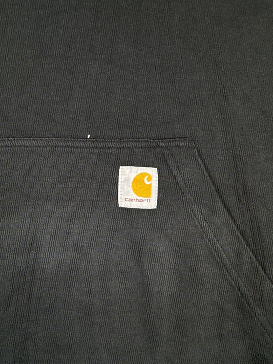 Carhartt Relaxed Fit Black Half-Zip Pullover Sweatshirt S