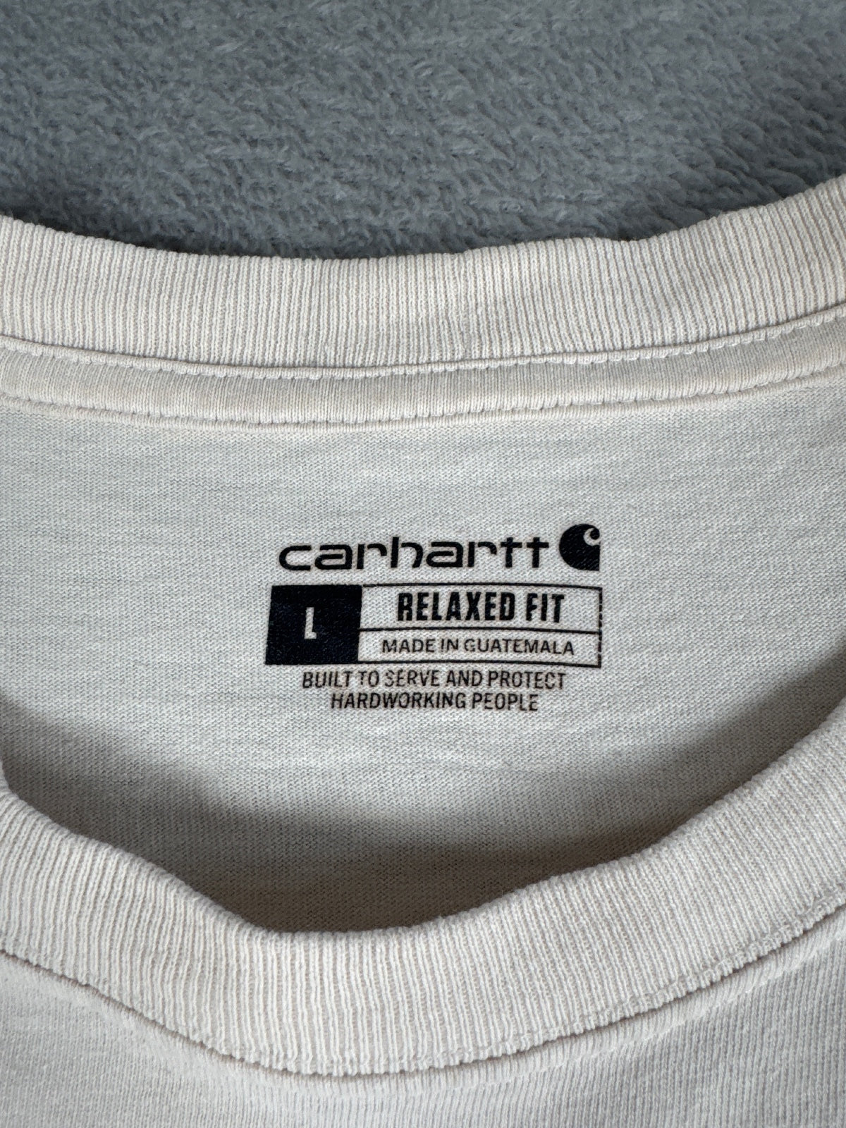 Carhartt Relaxed Fit White Pocket T-Shirt Size L
