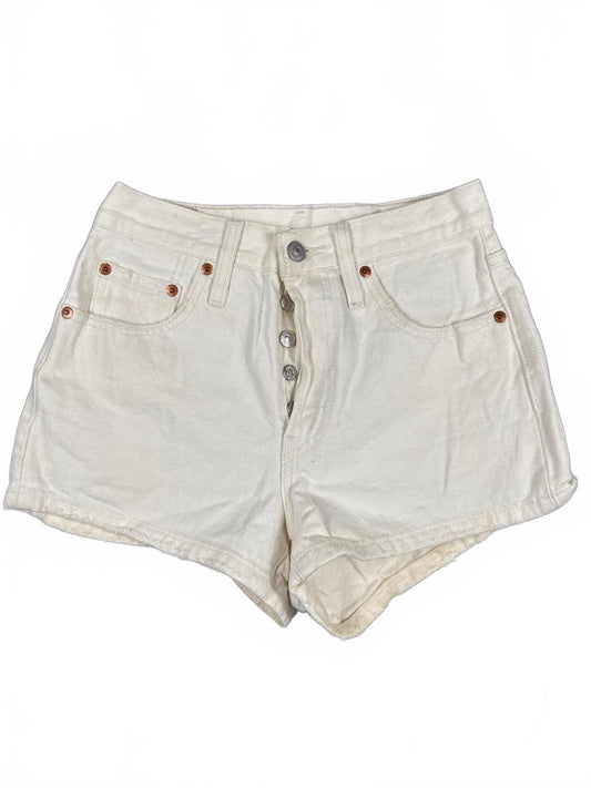 Levi's 501 White Denim Shorts W24