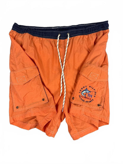 Tommy Hilfiger Orange Island Sports Cargo Swim Shorts - XL
