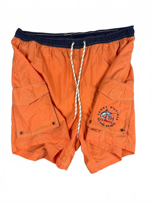 Tommy Hilfiger Orange Island Sports Cargo Swim Shorts - XL