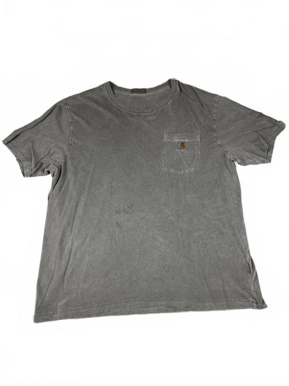 Carhartt Relaxed Fit Grey Pocket Vintage T-Shirt Size 2XL