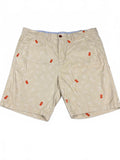 Tommy Hilfiger Beige Pineapple Embroidered Shorts W38