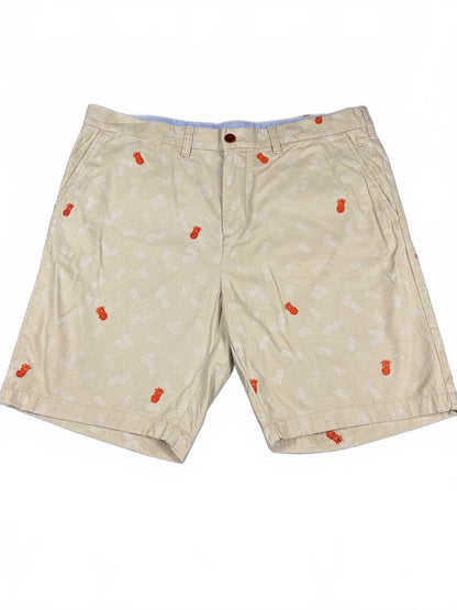 Tommy Hilfiger Beige Pineapple Embroidered Shorts W38